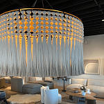 Люстра серая плетеная с кисточками Boho Tassel Chandelier варинант исполнения - 2 | Loft Concept в Ростове-на-Дону