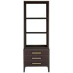 Этажерка Primo с ящиками шпон Темный орех варинант исполнения - 1 | Loft Concept в Ростове-на-Дону