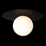 Потолочный светильник с белым шарообразным плафоном и черным круглым основанием Matisse варинант исполнения - 1 | Loft Concept в Ростове-на-Дону