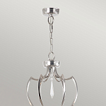 Люстра цвета никель с 6-ю лампами и стеклянными подвесками Elstead Lighting варинант исполнения - 4 | Loft Concept в Ростове-на-Дону