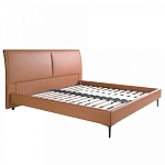 Кровать двуспальная коричневая из экокожи Modern Look варинант исполнения - 2 | Loft Concept в Ростове-на-Дону
