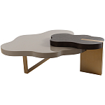 Кофейный стол со столешницей волнистой формы Gale Curved Coffee Table варинант исполнения - 3 | Loft Concept в Ростове-на-Дону