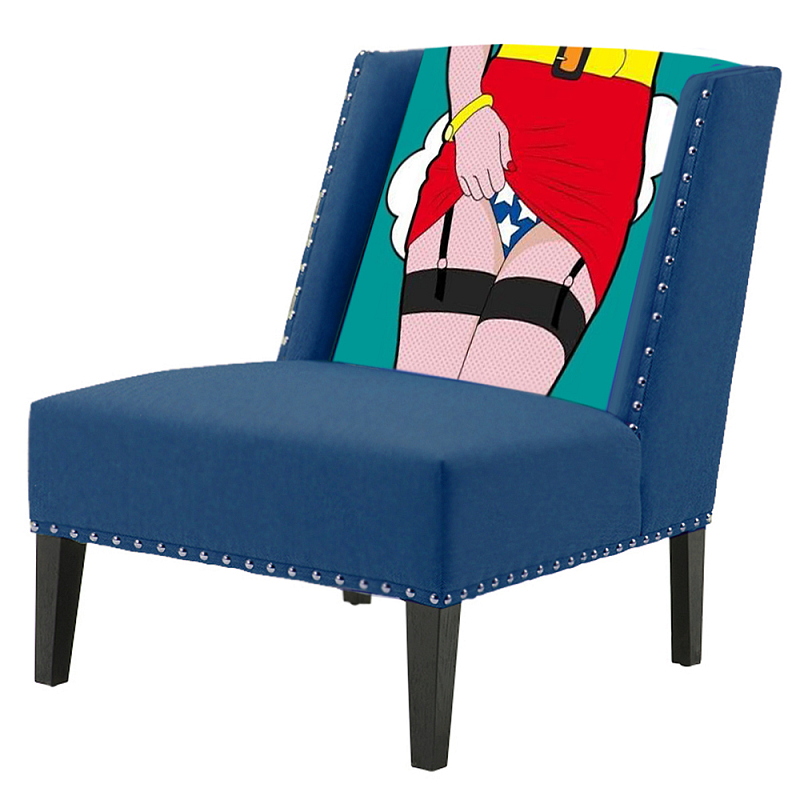 FUN Armchair "Super woman" Blue        -- | Loft Concept 