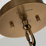 Подвесной светильник с узким цилиндрическим абажуром из черных вертикальных реек Kichler варинант исполнения - 4 | Loft Concept в Ростове-на-Дону