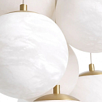 Люстра подвесная круглая с сферическими плафонами из натурального камня Glowing Spheres варинант исполнения - 4 | Loft Concept в Ростове-на-Дону