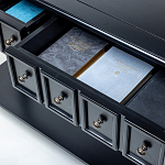 Черная консоль с выдвижными ящиками Monica варинант исполнения - 2 | Loft Concept в Ростове-на-Дону