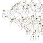 Люстра с тонким металлическим каркасом цвета хром Quasar варинант исполнения - 3 | Loft Concept в Ростове-на-Дону