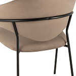 Коричневый стул с обивкой из искусственной замши Alexis варинант исполнения - 7 | Loft Concept в Ростове-на-Дону