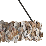 Люстра круглая с абажуром из устричных раковин Sea Ravens варинант исполнения - 1 | Loft Concept в Ростове-на-Дону