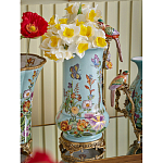 Ваза с птичкой из фарфора с бронзовыми элементами Garden of Eden варинант исполнения - 6 | Loft Concept в Ростове-на-Дону