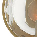 Бра круглое с прозрачным рельефным плафоном Crystal Prism варинант исполнения - 1 | Loft Concept в Ростове-на-Дону