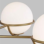 Люстра с 5-ю белыми шарообразными плафонами в сферические каркасах Feiss варинант исполнения - 4 | Loft Concept в Ростове-на-Дону