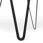 Стол журнальный c круглой столешницей из стекла серого цвета Gray and Gold Marble варинант исполнения - 6 | Loft Concept в Ростове-на-Дону