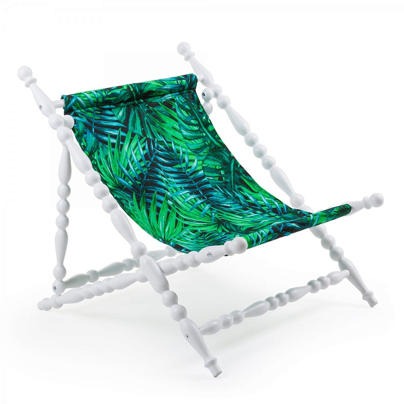  Seletti Heritage Foldable Deckchair Leave white    -- | Loft Concept 