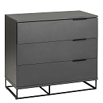 Комод цвета графит с 3-мя ящиками Strict Lines  варинант исполнения - 1 | Loft Concept в Ростове-на-Дону