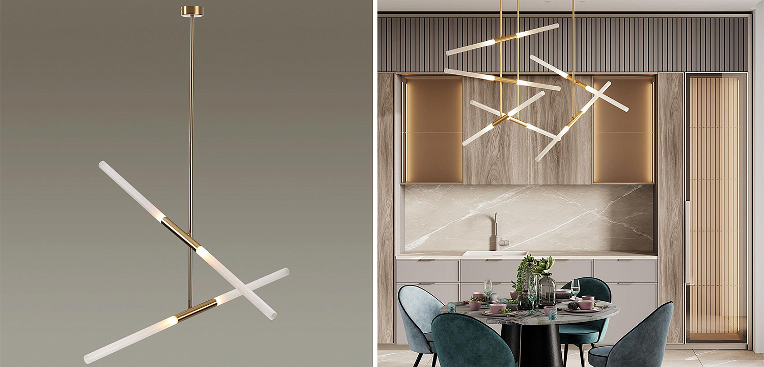 Светильник Gold Delta Light 4 lamp Светильник Gold Delta Light 4 lamp - Loft-Concept в Ростове-на-Дону