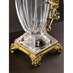 Ваза из прозрачного стекла с бронзовой вставкой в виде цветущей ветви Eden Garden porcelain and bronze варинант исполнения - 4 | Loft Concept в Ростове-на-Дону