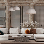 Подвесной светильник в форме купола белого цвета с ажурной бахромой Tactile Line варинант исполнения - 12 | Loft Concept в Ростове-на-Дону