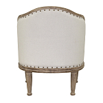 Кресло низкое с мягкой обивкой из льна на 4-х деревянных ножках Emile Armchair beige варинант исполнения - 2 | Loft Concept в Ростове-на-Дону