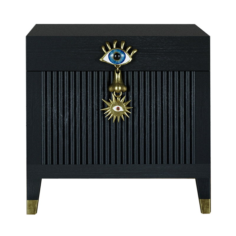 Сундук Eye Elsa Dreams Black Черный Золотой Сундук Eye Elsa Dreams Black Черный Золотой в Ростове-на-Дону | Loft Concept