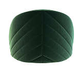 Барный стул со спинкой и металлической подставкой на 4-х деревянных ножках Зеленый Велюр Vendramin Chair варинант исполнения - 3 | Loft Concept в Ростове-на-Дону