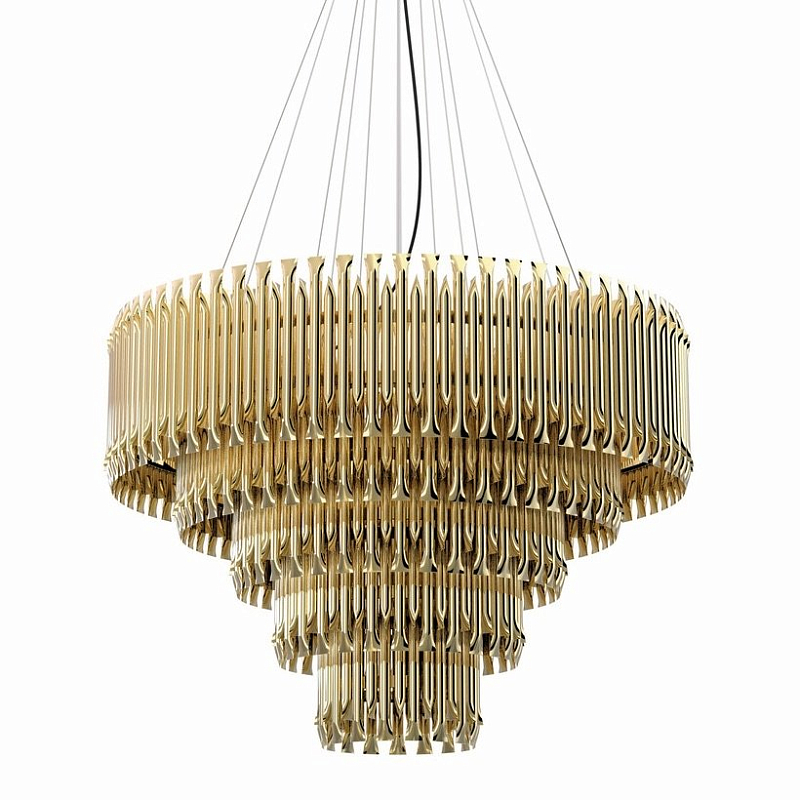 MATHENY CHANDELIER 5 SUSPENSION by DELIGHTFULL Gold      -- | Loft Concept 