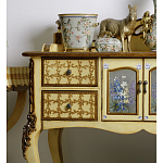 Комод деревянный Illustration of flowers варинант исполнения - 5 | Loft Concept в Ростове-на-Дону