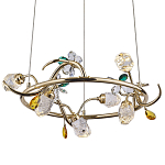 Люстра с хрустальными плафонами и декором Alvere Crystal Chandelier 6 варинант исполнения - 1 | Loft Concept в Ростове-на-Дону