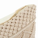 Чехол на подушку с макраме бежевого цвета Macrame варинант исполнения - 3 | Loft Concept в Ростове-на-Дону