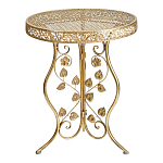 Столик приставной золотистый с орнаментом на столешнице Tanzania варинант исполнения - 1 | Loft Concept в Ростове-на-Дону