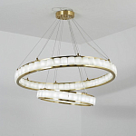 Люстра с 2-мя кольцами из натурального камня с регулируемыми плафонами Durability of Stone варинант исполнения - 4 | Loft Concept в Ростове-на-Дону