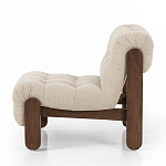 Кресло с деревянным каркасом и обивкой из ткани букле Medieval Furniture варинант исполнения - 1 | Loft Concept в Ростове-на-Дону