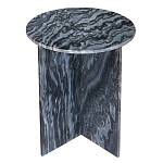 Столик кофейный с столешницей из черного мрамора Compact Black Marble Table варинант исполнения - 1 | Loft Concept в Ростове-на-Дону