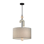 Люстра с серым тканевым плафоном Flourish варинант исполнения - 2 | Loft Concept в Ростове-на-Дону