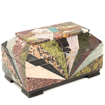 Шкатулка из натурального камня змеевик Stone Casket варинант исполнения - 2 | Loft Concept в Ростове-на-Дону