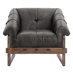 Кресло Duncan винтажная черная кожа варинант исполнения - 1 | Loft Concept в Ростове-на-Дону