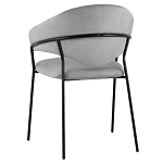 Серый стул с обивкой из искусственной замши Alexis варинант исполнения - 5 | Loft Concept в Ростове-на-Дону