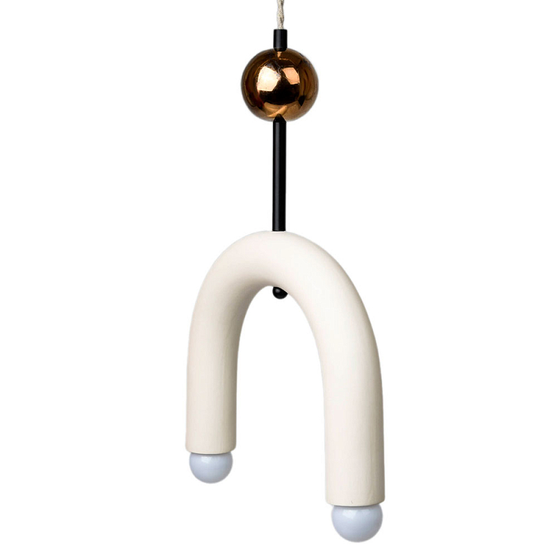 Подвесной светильник MOROSHKA arc [white] Белый Бронза в Ростове-на-Дону | Loft Concept 