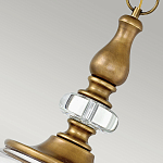 Люстра подвесная цвета латунь с прозрачным овальным стеклянным плафоном Hinkley варинант исполнения - 8 | Loft Concept в Ростове-на-Дону