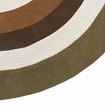 Ковер круглый из хлопка с контрастным узором Bullseye 150 варинант исполнения - 4 | Loft Concept в Ростове-на-Дону