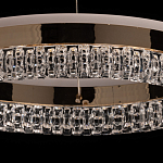 Люстра в виде кольца золотого цвета с прозрачными вставками Radiant Rail варинант исполнения - 8 | Loft Concept в Ростове-на-Дону