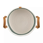 Корзина для хранения с ручками плетеная Interlacement Green  варинант исполнения - 1 | Loft Concept в Ростове-на-Дону