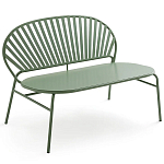 Зелёная скамья из стали Goodwin Metal Bench Green варинант исполнения - 1 | Loft Concept в Ростове-на-Дону