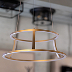 Люстра золотого цвета с 2-мя светодиодными кольцами Eurofase варинант исполнения - 7 | Loft Concept в Ростове-на-Дону