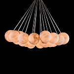 Люстра подвесная круглая с сферическими плафонами из натурального камня Glowing Spheres варинант исполнения - 2 | Loft Concept в Ростове-на-Дону