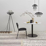 Торшер с трехъярусным плафоном из металлической сетки Metal Mesh Floor Lamp варинант исполнения - 2 | Loft Concept в Ростове-на-Дону