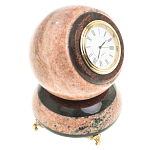 Часы настольные в виде шара из натурального камня Ball Stone Clock варинант исполнения - 2 | Loft Concept в Ростове-на-Дону