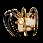 Бра золотого цвета с изогнутыми хрустальными элементами Radiant Ribbons варинант исполнения - 3 | Loft Concept в Ростове-на-Дону