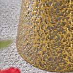 Журнальный столик с конусообразной основой и текстурной поверхностью золотого цвет Ethnic Metal варинант исполнения - 4 | Loft Concept в Ростове-на-Дону