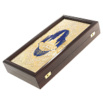 Нарды настольные из натурального камня лазурит и долерит Backgammon from Stone варинант исполнения - 13 | Loft Concept в Ростове-на-Дону